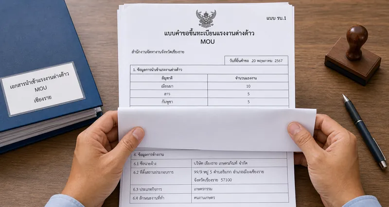 ขึ้นทะเบียนแรงงานต่างด้าว