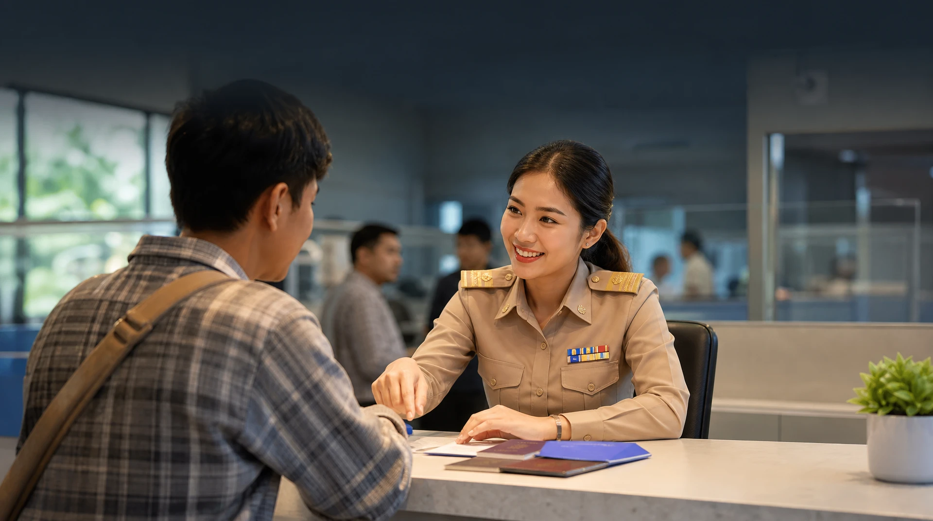แรงงานเมียนมาและไทใหญ่ยื่นขออยู่ต่อวีซ่าทำงาน Non-Immigrant L-A ที่ ตม.เชียงใหม่ กับทีมศิริมาส เซอร์วิส