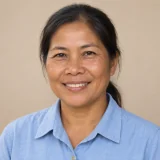 คุณวิไลวรรณ เจ้าของสวนยางพารา ต.ผางาม อำเภอเวียงชัย