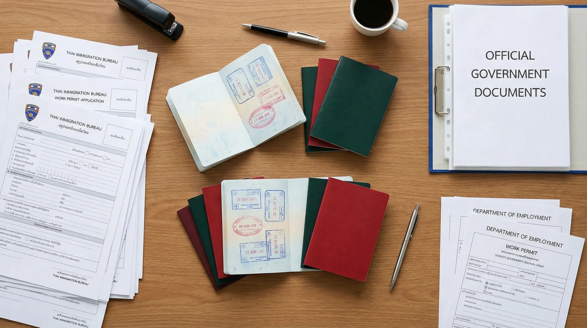 หนังสือเดินทาง พาสปอร์ตแรงงานต่างด้าว เอกสารสำคัญ เชียงราย