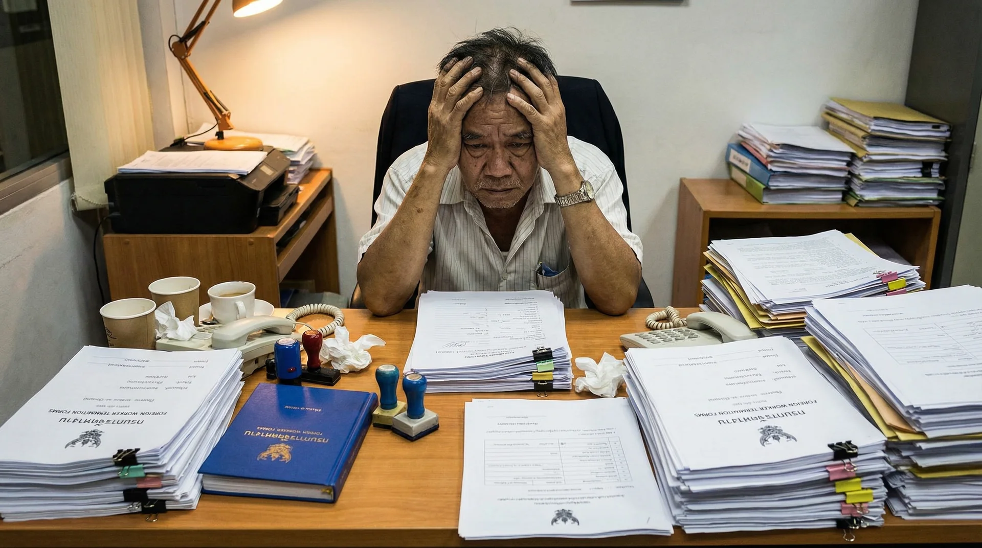 เอกสารแจ้งออกแรงงานต่างด้าว แบบ บต.53