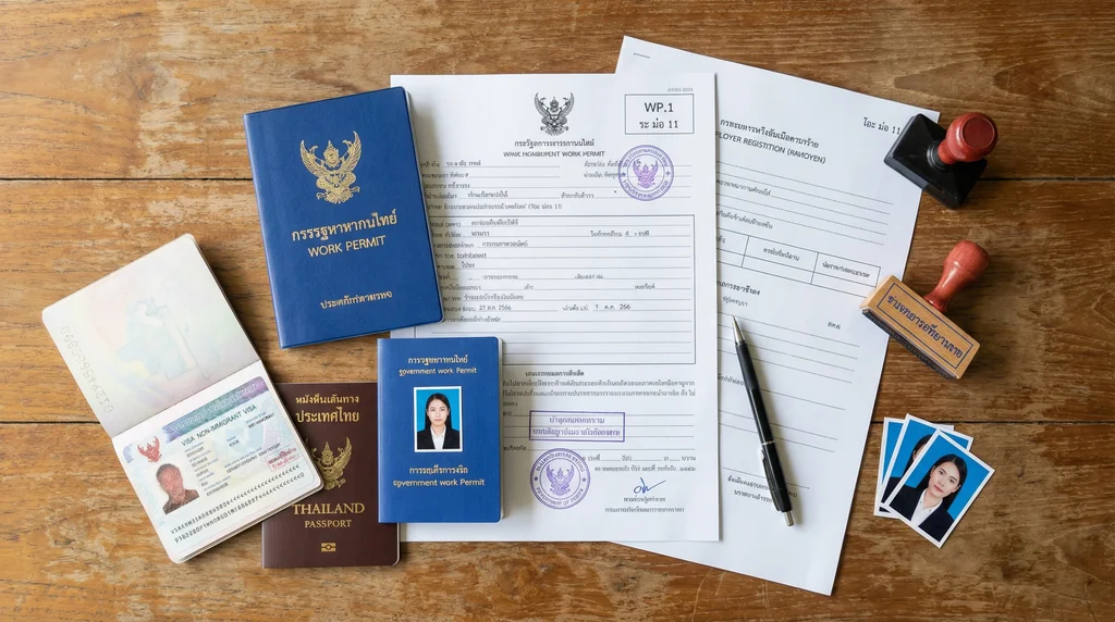 เอกสารใบอนุญาตทำงาน Work Permit แรงงานต่างด้าว